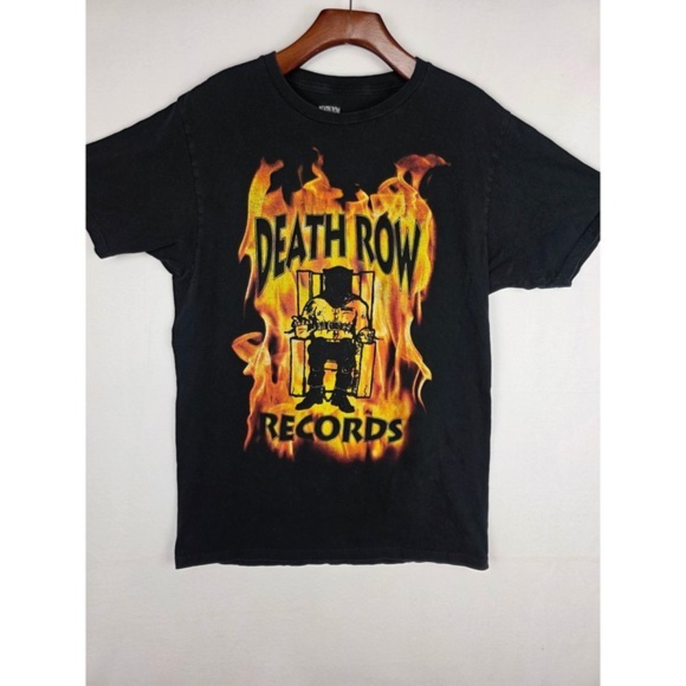 Ripple Junction Death Row Records Flame Graphic T-Shirt Black Mens Size M